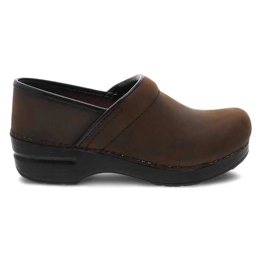 Dansko Professional Antique Brown Oiled Leather Clogs - Picture 4 of 11